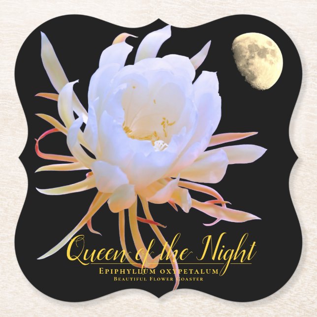 Queen of the Night Paper Coaster (Front)