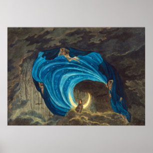 Queen of the Night Scene by Simon Quaglio Poster