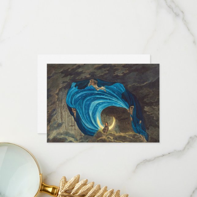 Queen of the Night Scene by Simon Quaglio Thank You Card (Front/Back In Situ)