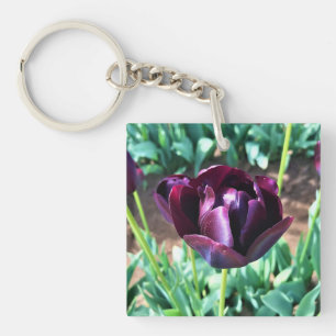 Queen of the Night Tulip, Oregon Key Ring