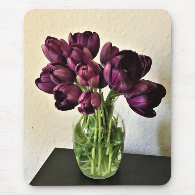 Queen of the Night Tulips Mouse Pad (Front)