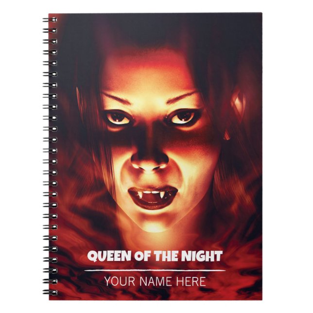 Queen of the Night. Vampire woman Notebook (Front)