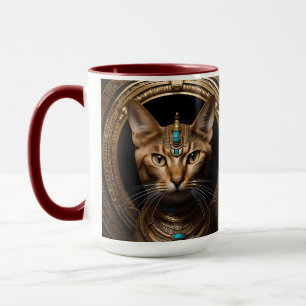 Queen of the Nile: Cleopatra the Cat in Headdress Mug