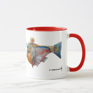 Queen of the Nile Fish Ringer Mug