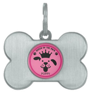 Queen Of The Pack Dog Pet ID Tag