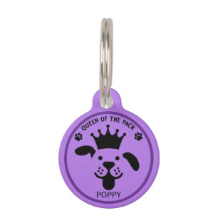 Queen Of The Pack Dog Pet Tag