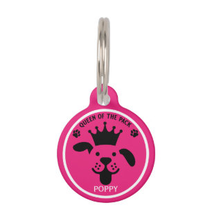 Queen Of The Pack Dog Pet Tag