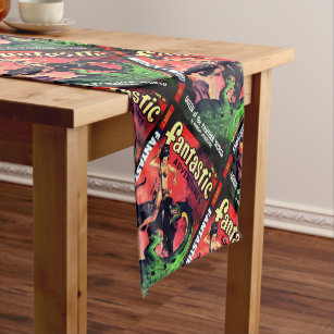 Queen of the Panther World:  Fantasy Pulp Fiction Short Table Runner