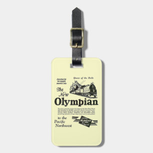 Queen of The Rails - New Olympian 1929 Luggage Tag