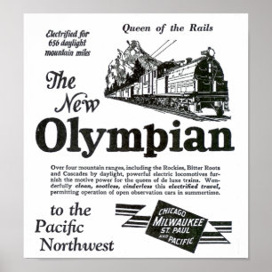 Queen of The Rails - New Olympian 1929 Poster
