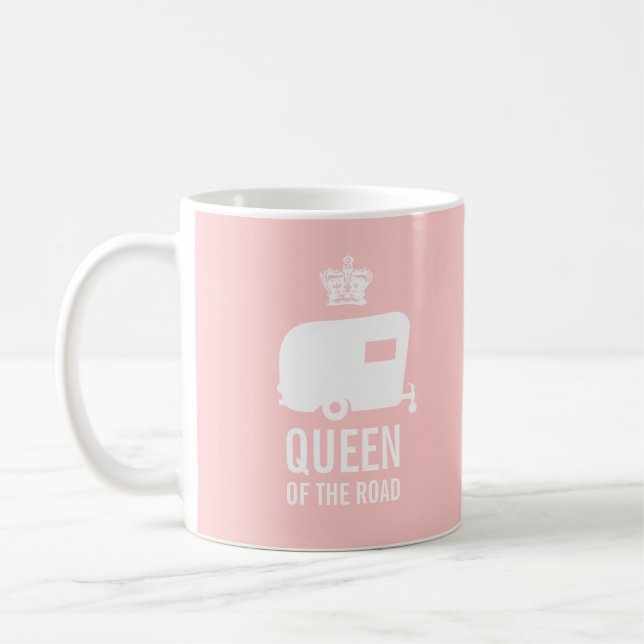 Queen of the Road - Keep Calm Glamp On Coffee Mug (Left)