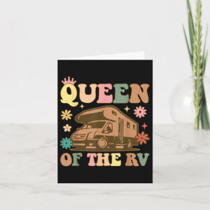 Queen Of The Rv Camping Queen Female Camper Rv Cam Card