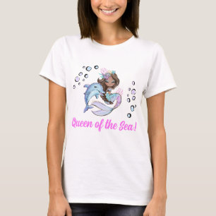 Queen of the Sea: Mermaid-Themed Tshirt for Mother