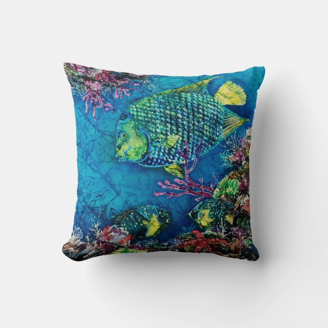 Queen of the Sea Polyester Throw Pillow 16" x 16" (Front)