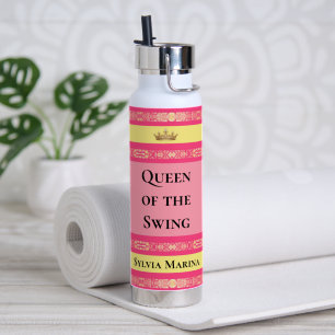 Queen of the Swing Pink  Water Bottle