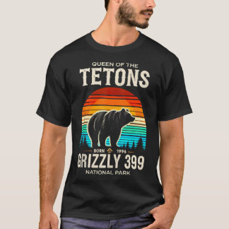 Queen Of The Tetons Grizzly 399 National Park 1996 T-Shirt