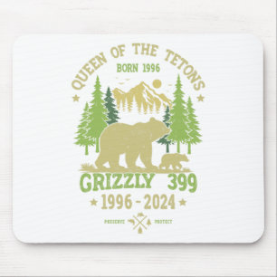 Queen Of The Tetons Grizzly 9 National Park 1996-2 Mouse Pad