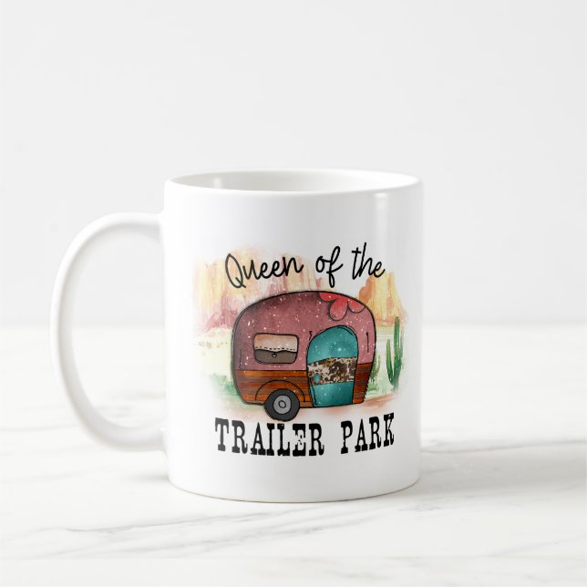 Queen Of The Trailer Park Coffee Mug (Left)