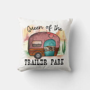 Queen Of The Trailer Park Cushion
