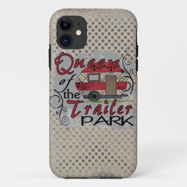 Queen of the trailer park funny iphone 5 case (Back)