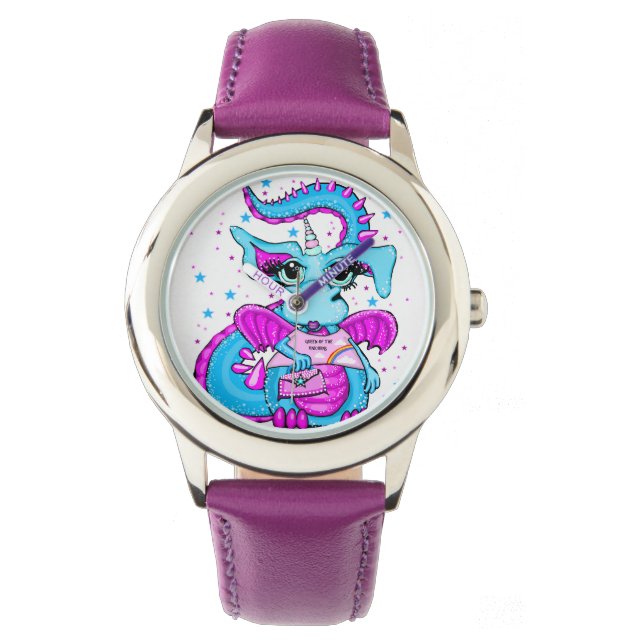 Queen Of The Unicorns Dragon Girl's Watch (Front)