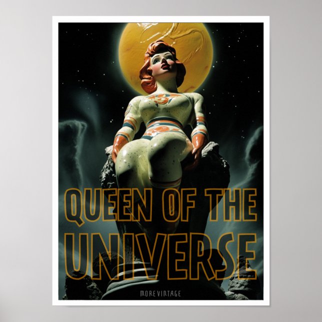 QUEEN OF THE UNIVERSE SCI-FI PRINT (Front)