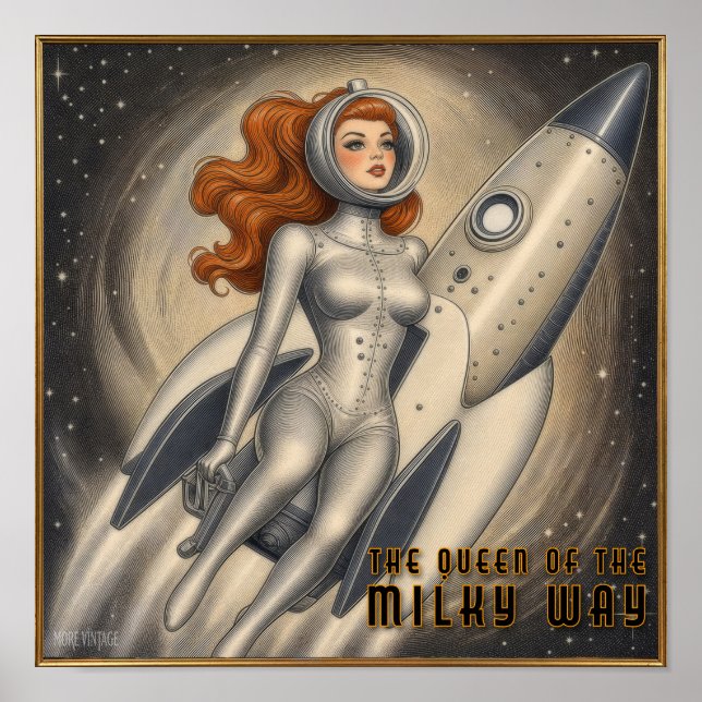 QUEEN OF THE UNIVERSE SCI-FI PRINT (Front)