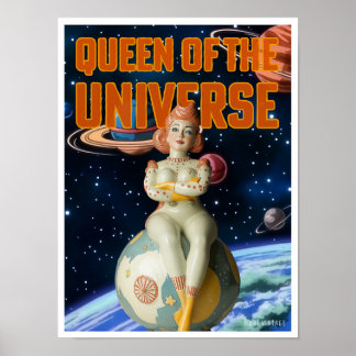 QUEEN OF THE UNIVERSE SCI-FI PRINT