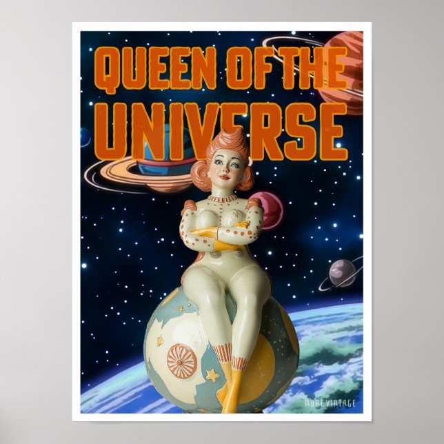QUEEN OF THE UNIVERSE SCI-FI PRINT (Front)