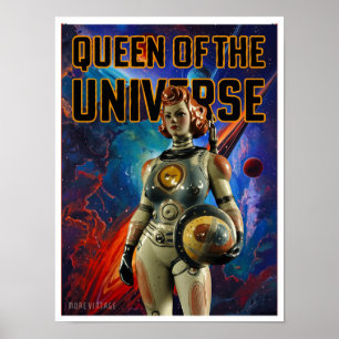 QUEEN OF THE UNIVERSE SCI-FI PRINT