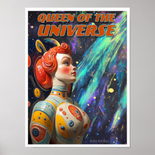 QUEEN OF THE UNIVERSE SCI-FI PRINT