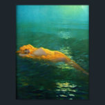 Queen of the Waves - Edward Mason Eggleston Poster<br><div class="desc">Edward Mason Eggleston was an American painter who specialized in calendar portraits of women,  fashionable and fantastic. He was also a well known commercial illustrator doing work for companies such as the Fisk Tire Company,  the Pennsylvania Railroad,  and the Great Lakes Exposition.</div>