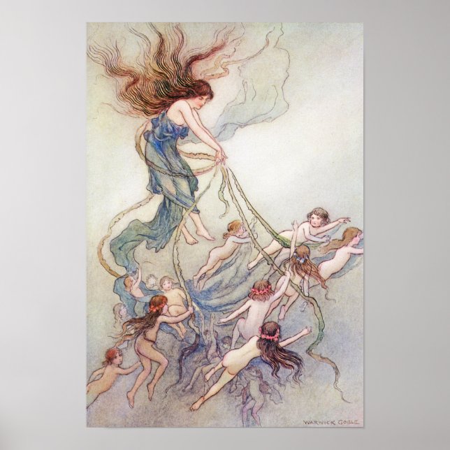 Queen of Them All by Warwick Goble Poster (Front)
