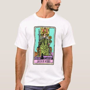 Queen Of Wands Tarot Card Occult Beliefs Divinatio T-Shirt