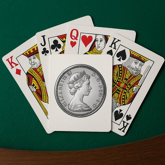 Queen On A Coin Playing Cards (Creator Uploaded)