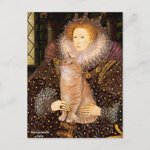 Queen - Orange Tabby cat 46 Postcard