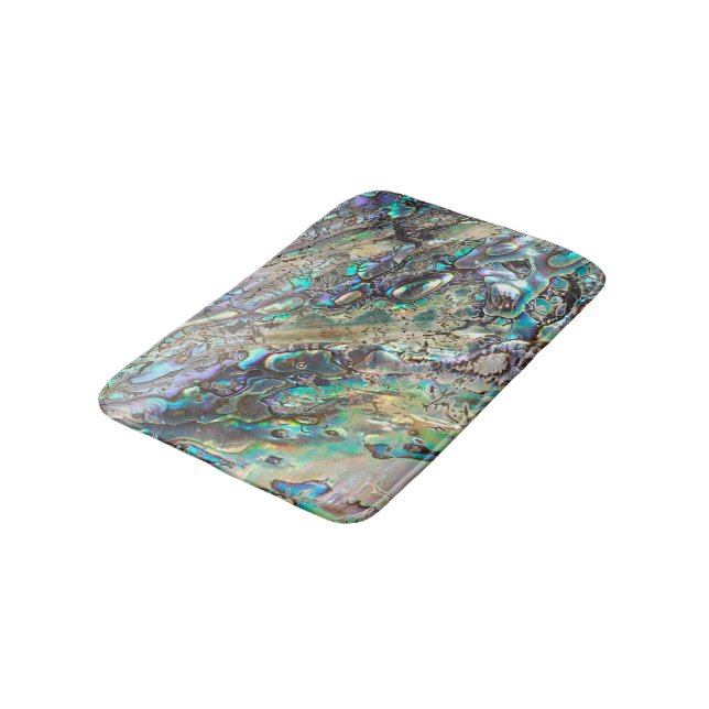 Queen paua shell bath mat (Angled)