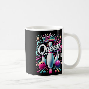 Queen Pin Shirt Bowler Bowling League For Bowling  Coffee Mug