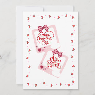  Queen Polaroid Photo Frames Happy Valentines Day  Holiday Card