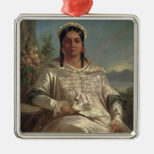 Queen Pomare IV of Tahiti Metal Tree Decoration