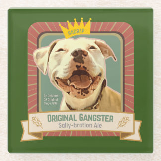 Queen Sally Beer Label Coaster