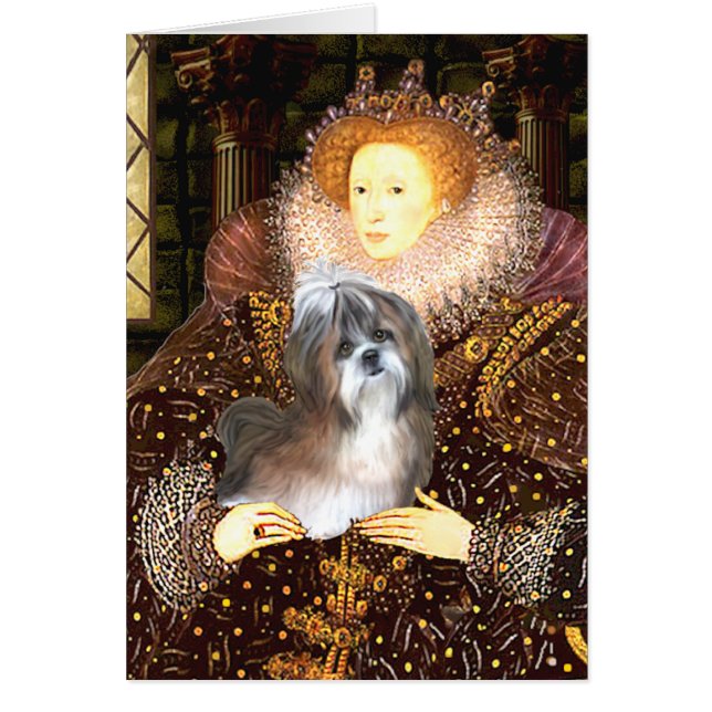 Queen - Shih Tzu 8 (brown-white) (Front)