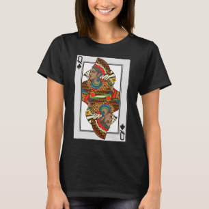 Queen Spades African American Card Halloween Gift  T-Shirt