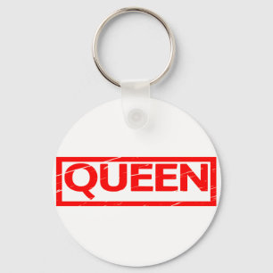 Queen Stamp Key Ring