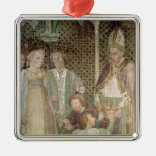 Queen Theodolinda and Pope Gregory the Great Metal Ornament