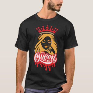 Queen Typography – Bold Royal Woman Design T-Shirt