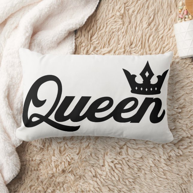 Queen Typography Classy Lumbar Cushion (Blanket)