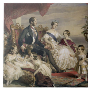 Queen Victoria (1819-1901) and Prince Albert (1819 Ceramic Tile