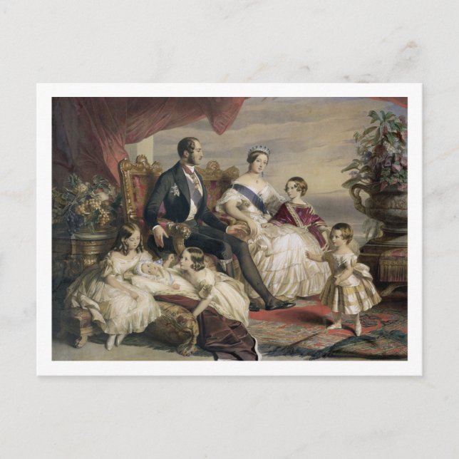 Queen Victoria (1819-1901) and Prince Albert (1819 Postcard (Front)