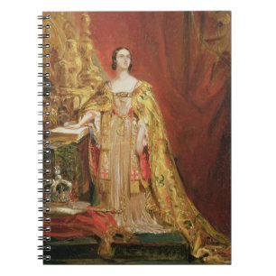 Queen Victoria (1819-1901) Taking the Coronation O Notebook